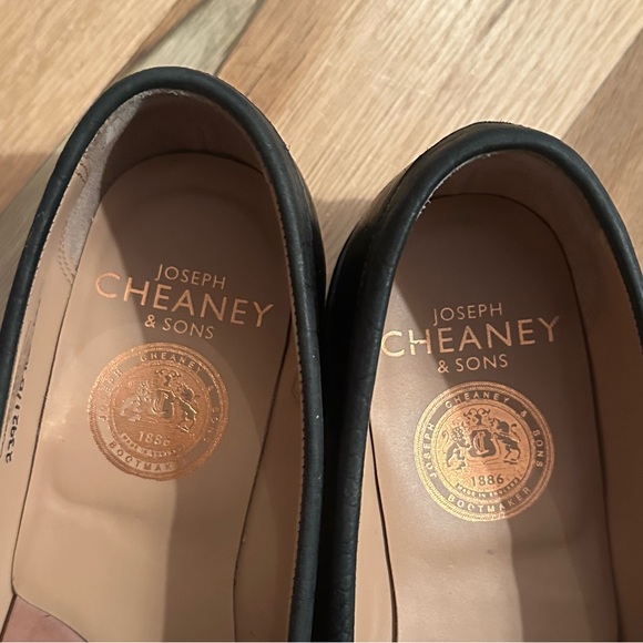 Cheaney Cora Loafer in Black Kudu/Moc Croc Nubuck - Picture 11 of 11